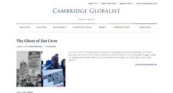 Desktop Screenshot of cambridgeglobalist.org